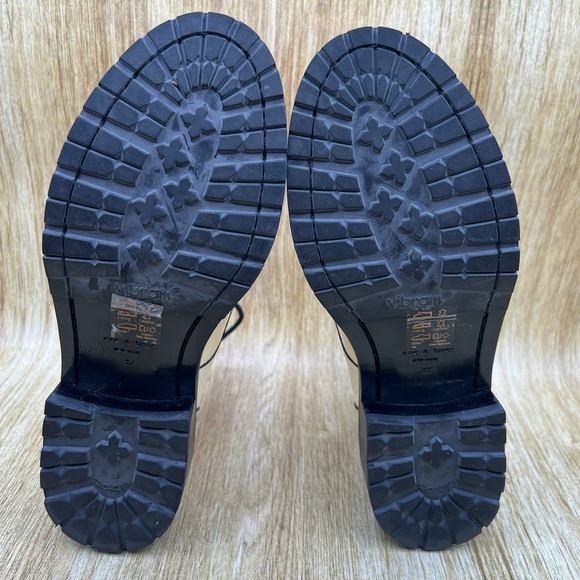 Rag & Bone Cannon Crinkled Ankle Boots Women's Size 7 Leather Zip Front Boots - Picture 8 of 10